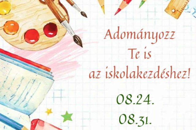 Iskolakezdéshez szervez gyűjtést a Karitász